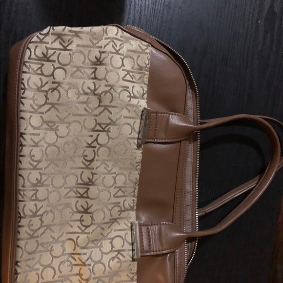 Brown and beige Calvin Klein purse - Picture 3 of 9